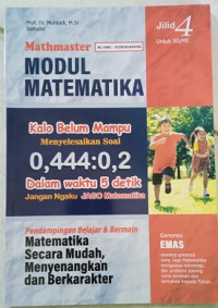 Image of Modul Matematika Mathmaster jilid 4